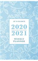 At a Glance 2020-2021 Weekly Planner: Blue Floral 2 Year / 24 Month Pocket Planner for Purse - Jan 2020 - Dec 2021 Calendar - Size: 5.5" x 8.5"