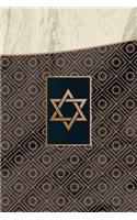 Monogram Judaism Notebook: Blank Journal Diary Memoir Log Logue(45 Luxury One 150 Lined)