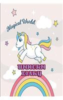 Unicorn Diary: Unicorn 2019 Daily Planner Diary a Day to a Page Organiser