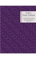 Knitters Design Notebook 2: 3 Ratio Knitting Graph Paper: 100 Pages (50 Sheets); 8.5 X 11; Purple Cover