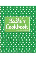 YaYa's Cookbook Green Polka Dot Edition