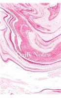 Daily Notes - Pink Marble