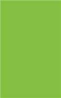 Lime Green 101 - Lined Notebook: 101 Pages, Medium Ruled, 5 x 8 Journal, Soft Cover