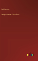 La syntaxe de Commines