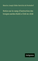 Notice sur le camp d'instruction des troupes sardes établi a Ciriè en 1838