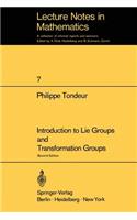 Introduction to Lie Groups and Transformation Groups