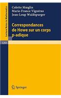 Correspondances de Howe Sur Un Corps P-Adique