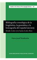 Bibliografia cronologica de la linguistica, la gramatica y la lexicografia del espanol (BICRES III)