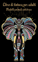 Libro da colorare per adulti Stress Relieving Animal Designs