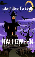Halloween Coloring Book For Adult.