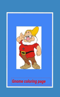 Gnome coloring page