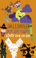 Halloween Cut and Paste Activity Book for Kids