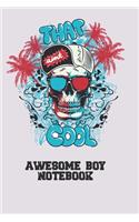 Awesome boy notebook
