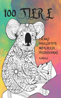 Färbung für Bleistifte und Marker für Erwachsene - Mandala - 100 Tiere