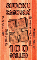 SUDOKU Samouraï, 100 Grilles, Facile, Moyen, Difficile et Expert