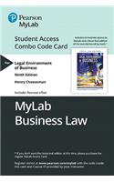 Mylab Business Law with Pearson Etext -- Combo Access Card -- For Legal Environment of Business