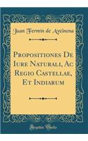 Propositiones De Iure Naturali, Ac Regio Castellae, Et Indiarum (Classic Reprint)