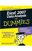 Excel 2007 Data Analysis For Dummies