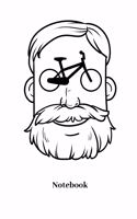 Notebook: Liniertes Notizbuch Für Biker, Radler Und Fahrrad Fans - Notizheft Klatte Für Männer, Frauen Und Kinder