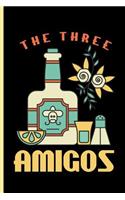 The Three Amigos: Cinco De Mayo Fiesta notebooks gift (6x9) Dot Grid notebook