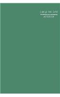 Circle the Date Notebook: Journal with Ruled Pages for Work or School Sage Green