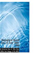 Biographical Record Class of Sixty 1860-1906