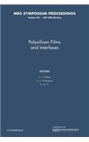 Polysilicon Films and Interfaces: Volume 106