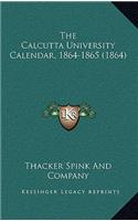Calcutta University Calendar, 1864-1865 (1864)
