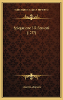 Spiegazione E Riflessioni (1757)