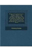 Message of the Acting Governor, Stevens T. Mason, to the Legislative Council, of the Territory of Michigan, of the 17th August, 1835: Together with Th(English)