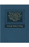 Memoirs of the Life of the Right Hon. Warren Hastings, First Governor-General of Bengal, Volume 3 - Primary Source Edition
