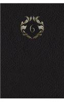 Monogram "6" Meeting Notebook: (32 Monogram Black 150 Meeting)