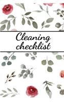 Cleaning checklist