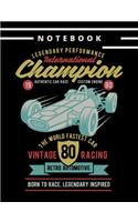 Notebook Legendary Performance Vintage Racing