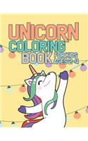 Unicorn Coloring Book for Kids Ages 2-4