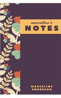 MARCELINE'S NOTEBOOK 100 page: (Diary, notebook, ) (journals)