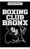 Composition Notebook: Boxing Club Bronx Gloves Map Journal/Notebook Blank Lined Ruled 6x9 100 Pages