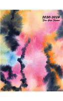 2020-2024 Monthly Planner: Large Five Year Planner (Colorful Clouds)