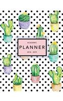 Academic Planner 2018-2019: Cactus Design - Weekly + Monthly Views - To Do Lists, Goal-Setting, Class Schedules + More (August 2018 - July 2019)