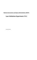 Lase Validation Experiment. Pt-1