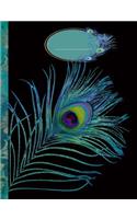 Peacock Feather Journal Notebook