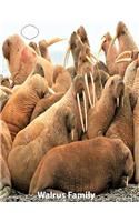Walrus Family College Ruled Line Paper Composition Book