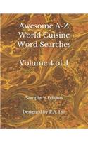 Awesome A-Z World Cuisine Word Searches