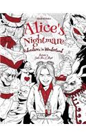 Alice's Nightmare - Adventures in Wonderland - Adult Coloring Book: (Horror, Halloween)