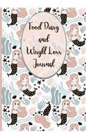 Food Diary and Weight Loss Journal.: Food Diary, Slimming Journal. Weight Loss Tracker, Compatible for Any Diet Plan.