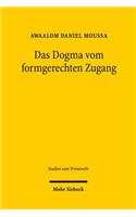 Das Dogma vom formgerechten Zugang