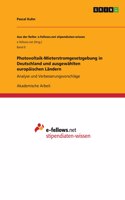 Photovoltaik-Mieterstromgesetzgebung in Deutschland und ausgewählten europäischen Ländern: Analyse und Verbesserungsvorschläge