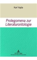 Prolegomena Zur Literaturontologie