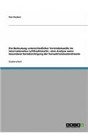 Die Bedeutung unterschiedlicher Vertriebskanäle im internationalen Luftfrachtmarkt - eine Analyse unter besonderer Berücksichtigung der Transaktionskostentheorie: (German)