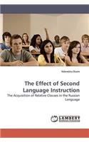 Effect of Second Language Instruction